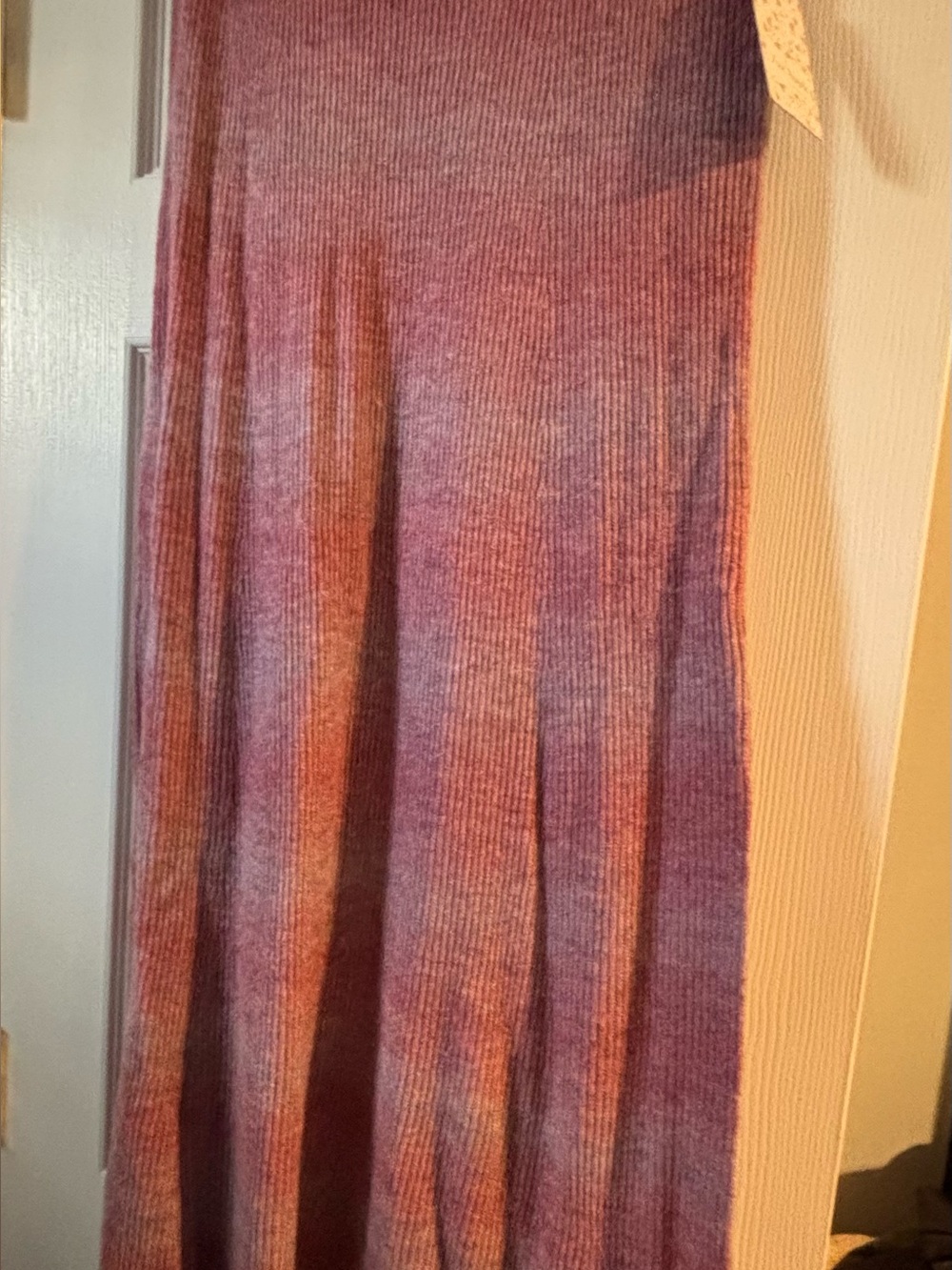 Free People Ombre Pink Sunset Knit Maxi Skirt